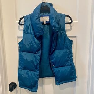 Old Navy Women's Puffer Vest, S, EUC, Marine Blue.